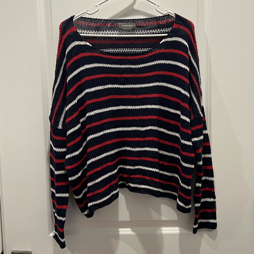 Wooden Ships Red, White, and Blue Sweater